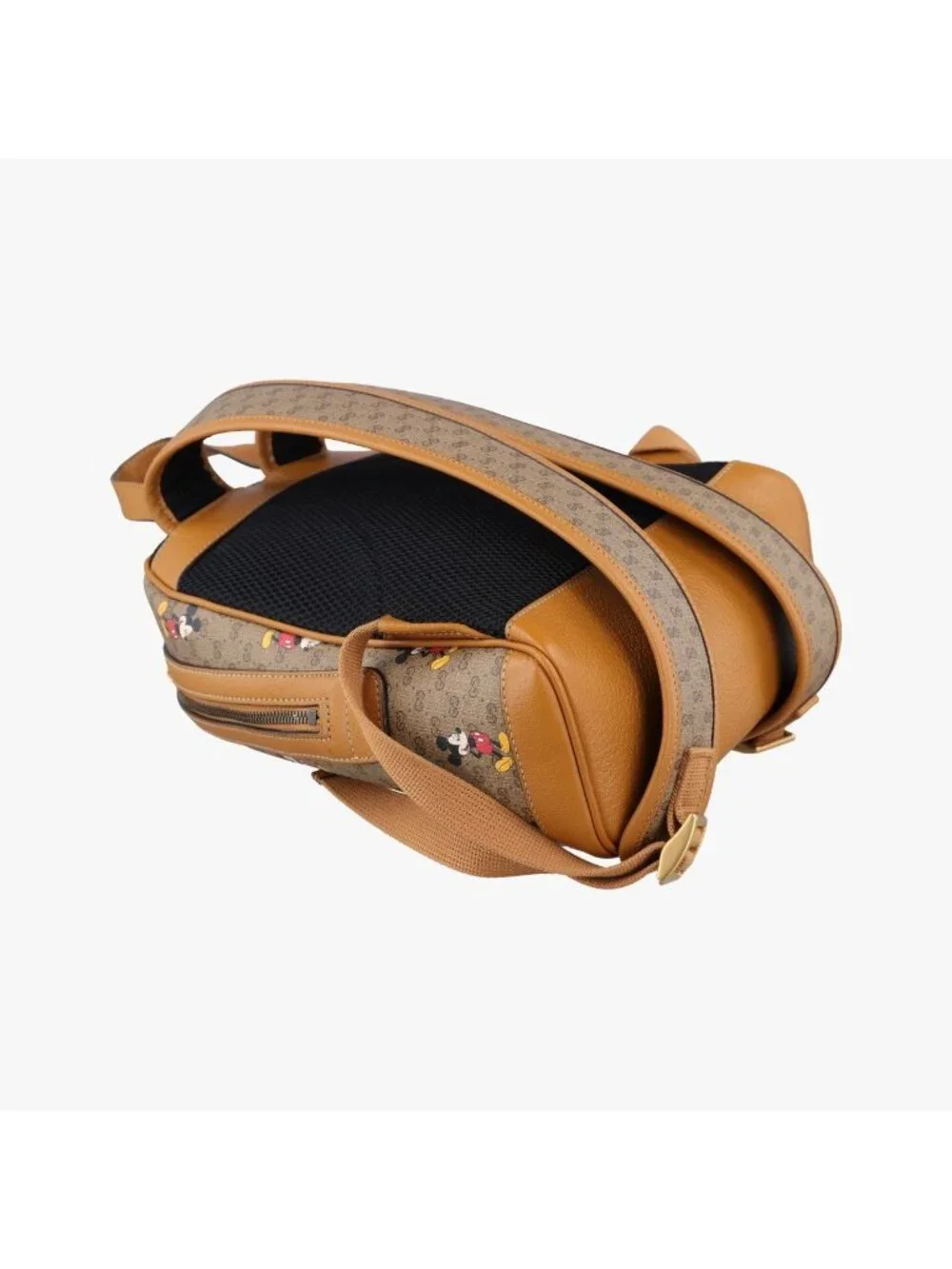 Gucci Three Little Pigs Brown Leather Backpack